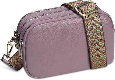 حقائب كروس صغيرة من فوكوين للنساء من الجلد الطبيعي - ثلاث مقصورات رئيسية - حقيبة يد جلدية ناعمة للسيدات in Kuwait