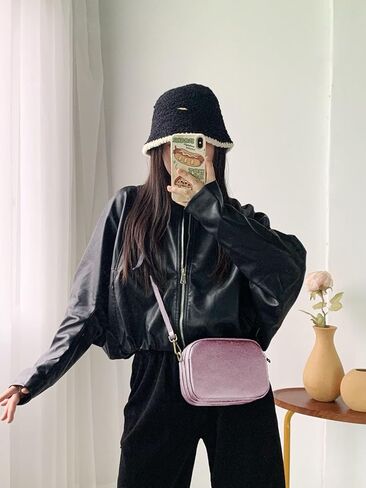 حقائب كروس صغيرة من فوكوين للنساء من الجلد الطبيعي - ثلاث مقصورات رئيسية - حقيبة يد جلدية ناعمة للسيدات in Kuwait