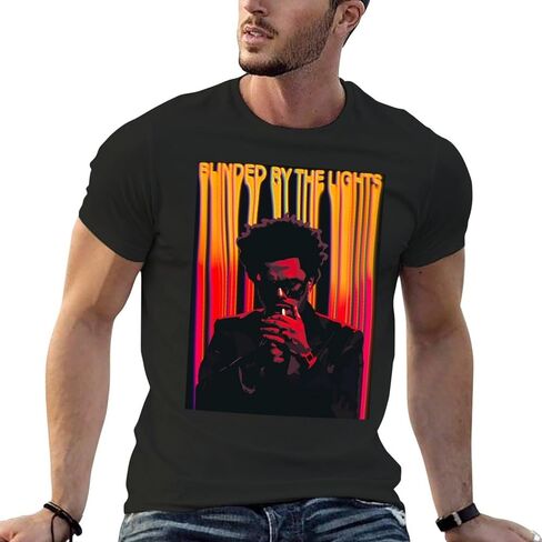 تي شيرت The Rapper Weeknd للجنسين ذو تصميم كلاسيكي بأكمام قصيرة ورقبة دائرية، تي شيرت برقبة دائرية مصنوع من القطن بنسبة 100% in Kuwait