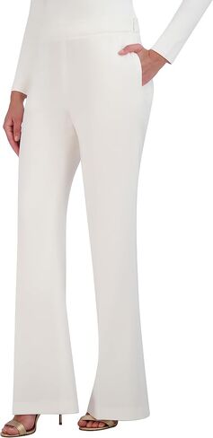 BCBGMAXAZRIA Women's Flare Leg Pant with Zipper in Saudi Arabia