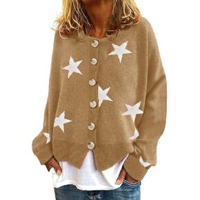ebossy Women's Vintage Floral Crop Cardigan Sweather Artistic Aesthetic Cable Knitted Oversized Sweater Outwear in Saudi Arabia