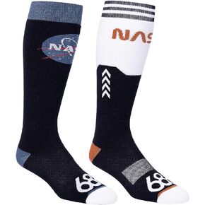 جوارب NASA 686 للرجال - عبوة من قطعتين - جوارب شتوية للثلج والتزلج - كعب ومقدمة معززة، دعم مرن للقوس، وتبطين in Kuwait