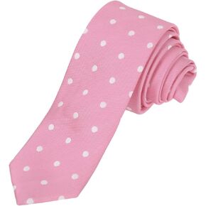 دان سميث ربطة عنق وردية رفيعة للحفلات ربطة عنق نحيفة من الألياف الدقيقة الحريرية مقاس 5.5 سم أصفر برتقالي أحمر in Kuwait