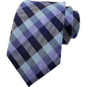 Vinesen Men's Gingham Plaid Ties Formal Business Designer Wedding Groomsmen Neckties 3.15"