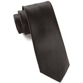 ربطة عنق عصرية للرجال من Tie Bar، لون سادة، ساتان، 3 × 58 بوصة in Kuwait