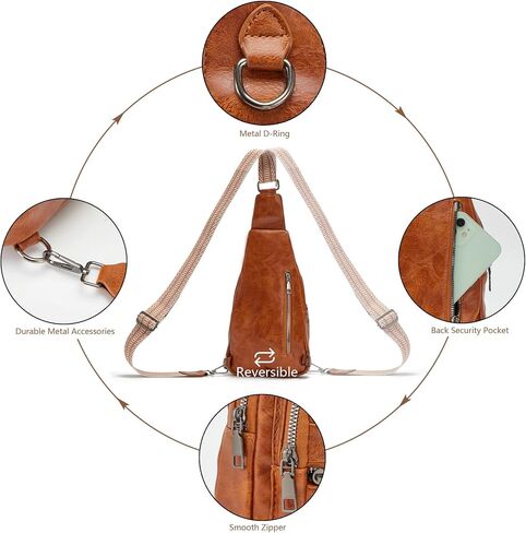 Seoky Rop Crossbody Bag for Women Small Sling Bag Leather Shoulder Cross Body Bag for Travel in Saudi Arabia