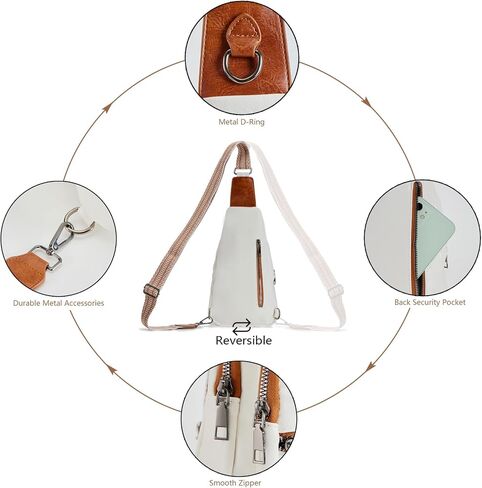 Seoky Rop Crossbody Bag for Women Small Sling Bag Leather Shoulder Cross Body Bag for Travel in Saudi Arabia