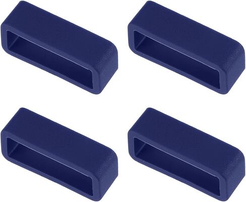 uxcell Watch Band Strap Loops Silicone Watch Holder Keeper, for Watch Bands in Saudi Arabia