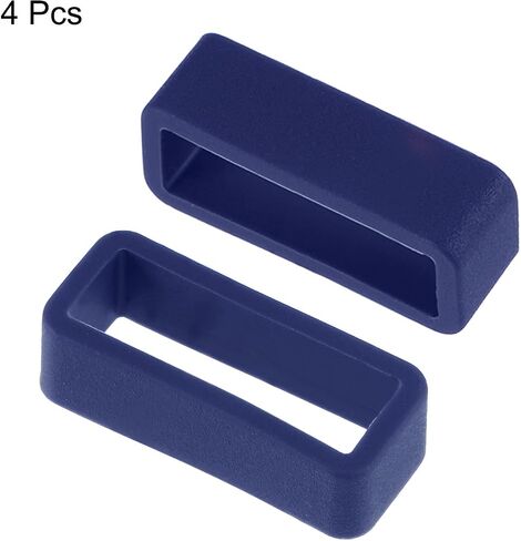 uxcell Watch Band Strap Loops Silicone Watch Holder Keeper, for Watch Bands in Saudi Arabia