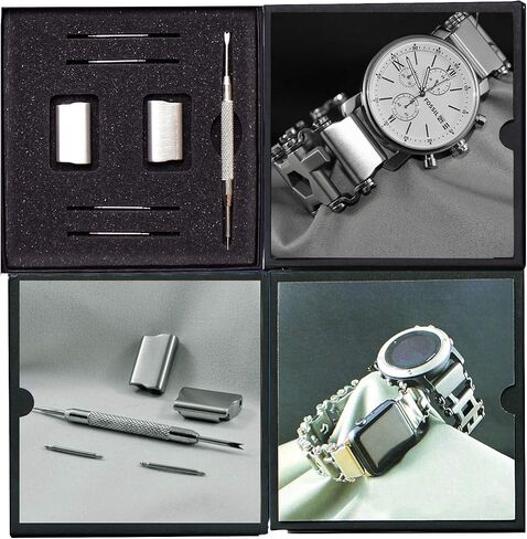Link- watch adapter compatible with LEATHERMAN TREAD - Stainless Steel (compatible with Apple watch 44mm/ 42mm, Stainless Steel, TREAD) in Saudi Arabia
