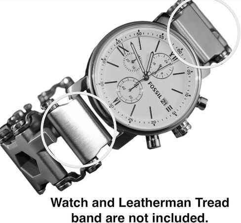 Link- watch adapter compatible with LEATHERMAN TREAD - Stainless Steel (compatible with Apple watch 44mm/ 42mm, Stainless Steel, TREAD) in Saudi Arabia