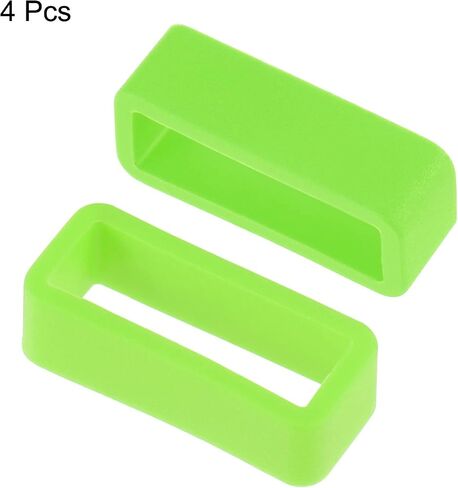uxcell Watch Band Strap Loops Silicone Watch Holder Keeper, for Watch Bands in Saudi Arabia