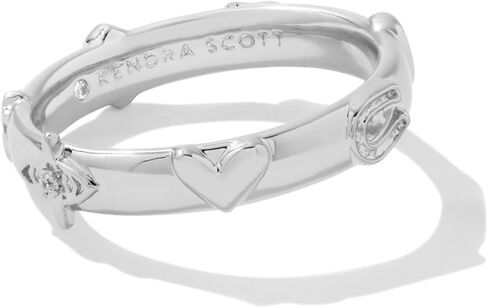 Kendra Scott Women's Beatrix Band Ring Silver 5 in Saudi Arabia