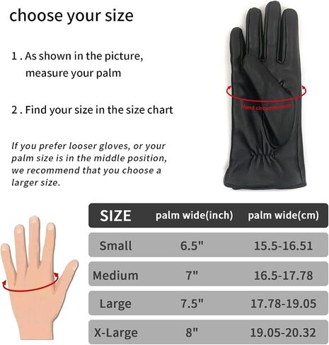 Zjjseloru Womens Clod Weather Gloves Lambskin leather Cashmere or Wool Lined in Saudi Arabia