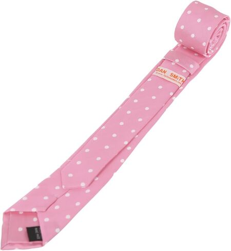 دان سميث ربطة عنق وردية رفيعة للحفلات ربطة عنق نحيفة من الألياف الدقيقة الحريرية مقاس 5.5 سم أصفر برتقالي أحمر in Kuwait