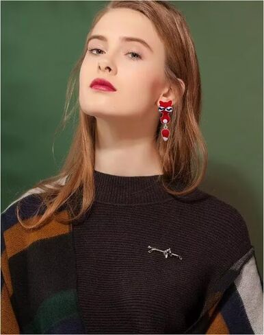 Animal Earrings for Women 3D Animal Bite Earrings Pig Cat Shark Earrings Animal Cartoon Stud Earrings Biting Ear Studs Fun Animal Earrings Gifts for Girls in Saudi Arabia