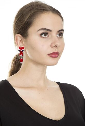 Animal Earrings for Women 3D Animal Bite Earrings Pig Cat Shark Earrings Animal Cartoon Stud Earrings Biting Ear Studs Fun Animal Earrings Gifts for Girls in Saudi Arabia