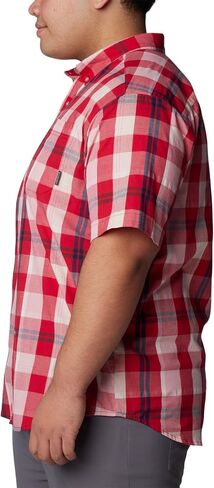 Columbia Men's Rapid Rivers II Short Sleeve Shirt, Mountain Red Multi Plaid, 5X Tall in Saudi Arabia