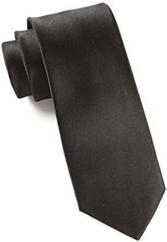 ربطة عنق عصرية للرجال من Tie Bar، لون سادة، ساتان، 3 × 58 بوصة in Kuwait