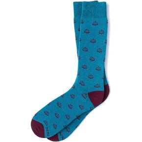 Alynn “Tip the Scales" Men's Legal Scales of Justice Lawyer Crew Dress Socks (1 Pair)