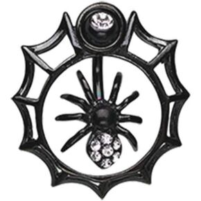 الإلهام Dezigns Spider في حلقة زر البطن المتلألئة على شبكة الإنترنت in Kuwait