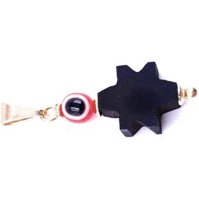 سحر Azabache الأصلي الأزرق عين الشر حماية قوية قلادة بيدرا الطبيعية كونترا المال دي أوجو (الدينية) in Kuwait