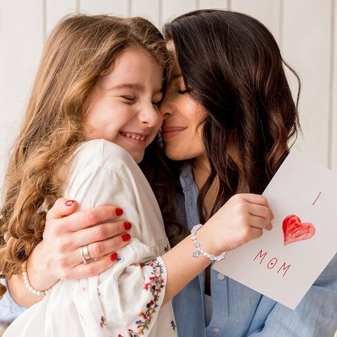 هدايا HGDEER ​​يونيكورن للفتيات، هدايا عيد الحب لعام 2024 للابنة والحفيدة وابنة الأخت | سوار من اللؤلؤ الوردي وحجر الراين | مناسبة لعيد الحب وهدية عيد الميلاد in Kuwait