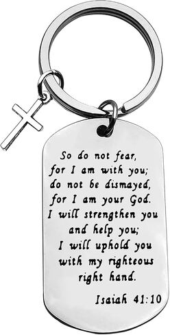 Christian Keychain Gifts Bible Verse Keychain So Do Not Fear for I am With You Keychain Baptism Gifts Inspirational Religious Gifts Communion Gifts Christian Gifts for Women Men Girls Boys in Saudi Arabia
