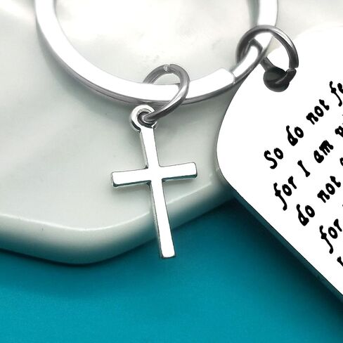 Christian Keychain Gifts Bible Verse Keychain So Do Not Fear for I am With You Keychain Baptism Gifts Inspirational Religious Gifts Communion Gifts Christian Gifts for Women Men Girls Boys in Saudi Arabia