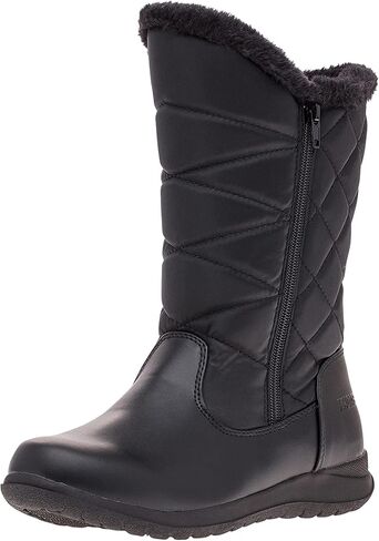 Khombu Women's Carly Winter Boots Warm Faux Fur-Lined Tall Mid-Calf Height with Dual Zippers in Saudi Arabia