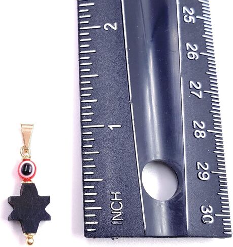 سحر Azabache الأصلي الأزرق عين الشر حماية قوية قلادة بيدرا الطبيعية كونترا المال دي أوجو (الدينية) in Kuwait