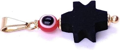 سحر Azabache الأصلي الأزرق عين الشر حماية قوية قلادة بيدرا الطبيعية كونترا المال دي أوجو (الدينية) in Kuwait