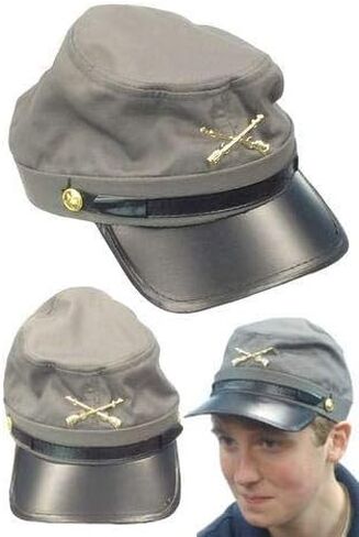 Civil War Confederate Grey Kepi Hat-Army Toys in Saudi Arabia