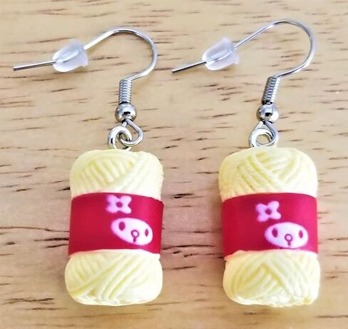 Yarn Earrings Knitter Gift Crocheter Gift Crafter Gift Yarn Ball Charm Knitting Sewing Crocheting Jewelry Knit Earrings Crochet Earrings in Saudi Arabia
