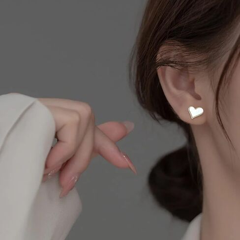 SLUYNZ Sterling Silver Heart Bow Dangle Earrings for Women Teen Girls Love Dangle Earrings Heart Studs in Saudi Arabia