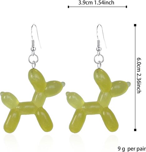 Resin Sweet Dog Dangle Earrings Drop Animal Jewelry For Women Girl Gift Charm Accessories in Saudi Arabia