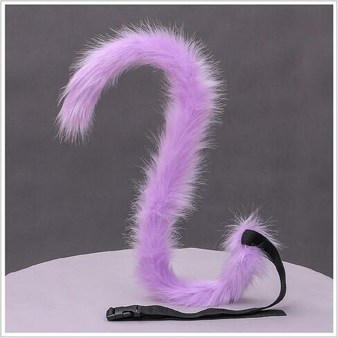 Cosplay Long Cat Tail and Ears Headband Set 2 PCS Pack Costume Accessories in Kuwait