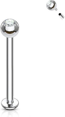 Mooncrush مجوهرات الحد الأدنى G23 الصلبة التيتانيوم الغضروف أقراط 16 جرام داخليا الخيوط اللولب أقراط الزنمة ميدوسا ثقب المجوهرات in Kuwait