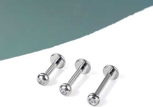 Mooncrush مجوهرات الحد الأدنى G23 الصلبة التيتانيوم الغضروف أقراط 16 جرام داخليا الخيوط اللولب أقراط الزنمة ميدوسا ثقب المجوهرات in Kuwait