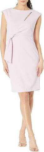 Calvin Klein Short Sheath with Keyhole & Knotted Side Detail Cherry Blossom 10 in Saudi Arabia