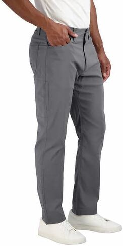 Gerry Men's Relaxed Fit Comfort Stretch Venture Commuter Pant (Gray, 40x29) in Saudi Arabia