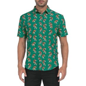 LRD Men's Novelty Casual Button Down Shirt Short Sleeve Hawaiian Dress Shirts