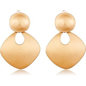 أقراط CLASSYZINT بمشبك ذهبي وفضي للنساء مصنوعة يدويًا من النحاس والمعدن بتصميم عتيق أقراط متدلية مجوهرات هدية in Kuwait