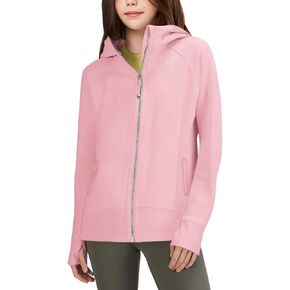 rrhss Girls Zip Up Hoodies Sweatshirts Long Sleeve Thumb Hole Pullover Tops with Pockets 5-14 Years, Runs Small