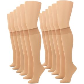 No nonsense women’s knee high sheers with comfort top ultimate fit comfort and durability