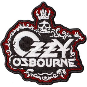 رقعة Ozzy Osbourne، أصفر أحمر، هارد روك، شريط معدني ثقيل/مطرز/كي (3.5 بوصة × 2.3 بوصة) in Kuwait