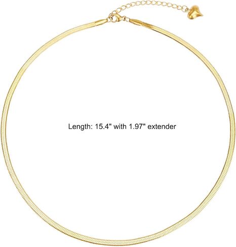 BaubleStar Link Layered Necklace Gold Layering Paperclip Chain Choker for Women in Kuwait