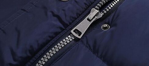 ELORA Heavyweight Women's Vegan Puffer Mid-Length Cargo Coat with Faux Fur Trim Removable Hood in Kuwait