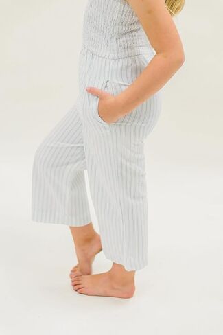 Hope & Henry Girls' Bow Front Wide Leg Jumpsuit in Saudi Arabia