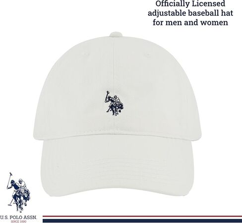 U.S. Polo Assn. Small Polo Pony Logo Baseball Hat, 100% Cotton, Adjustable Cap in Kuwait